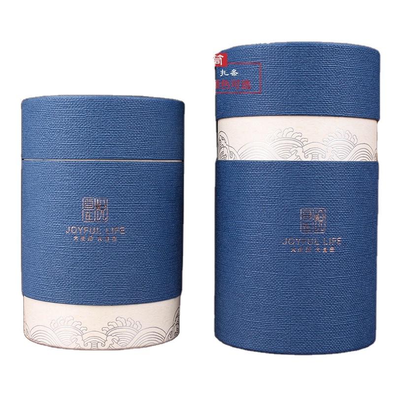 Round Kraft Paper Tube Box , Cardboard Cylinder Box With UV Coating Varnishing