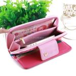 19x10cm 30mm Ladies Genuine Leather Wallets Long Travel Style ASMT