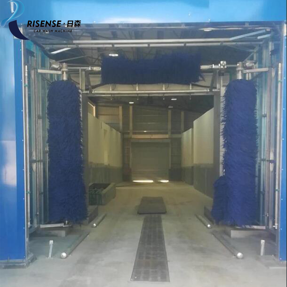 Risense 14 Brushes Drive Through Automatic Car Wash Tunnel with High Pressure Cleaner
