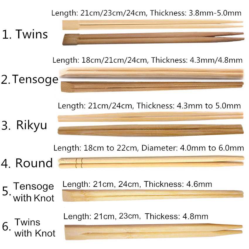 Bulk Custom Logo Disposable Bamboo Chopsticks Perfect for BBQ Restaurant Kitchen Party
