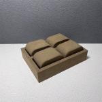 Coffee Color 12 Slot Microfiber Luxury Watch Display Jewelry Watch Organizer