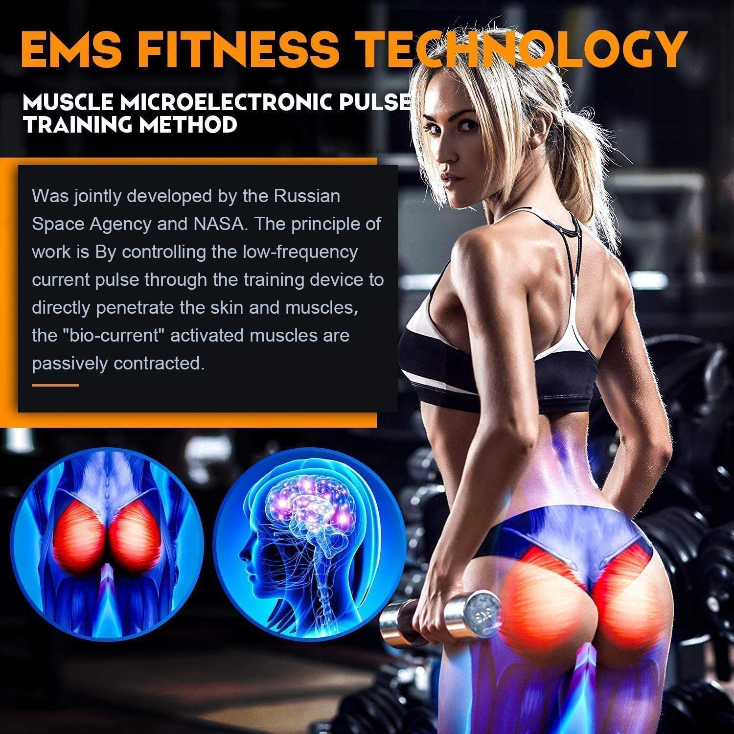 Hip And Buttock Pad Adjustable 4 Modes Ems Hips Trainer Muscle Stimulation