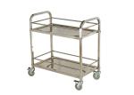 Stainless Steel Kitchen Equipment , 2 / 3 Tiers Mobile Stainless Steel Kitchen