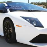 RoHS 3D Carbon PET Vinyl Film White Color Supper Gloss Blue Fiber