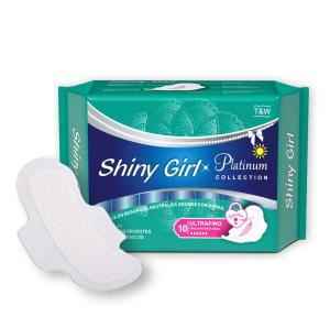 China Menstrual Bamboo Sanitary Napkins Pads Day Use Disposable 245mm For Women wholesale