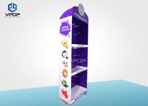 China Eco - Friendly Cardboard Display Shelves , 3 Shelves Corrugated POP Floor Displays wholesale
