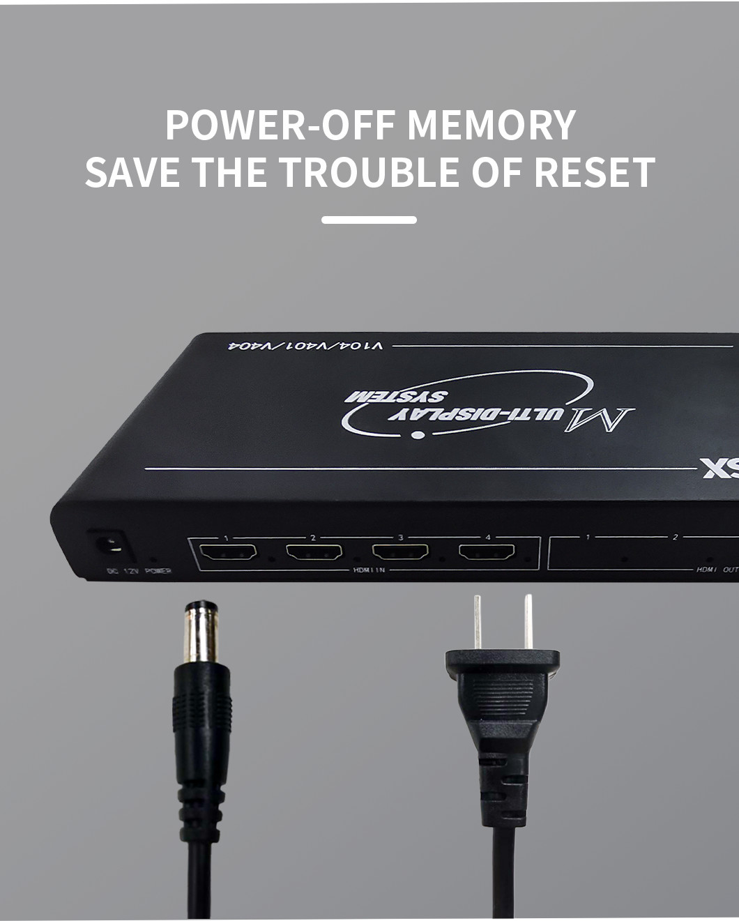 4K Quad HDMI Multiviewer Switch 4X1 1920x1080@60Hz Video Wall Controller