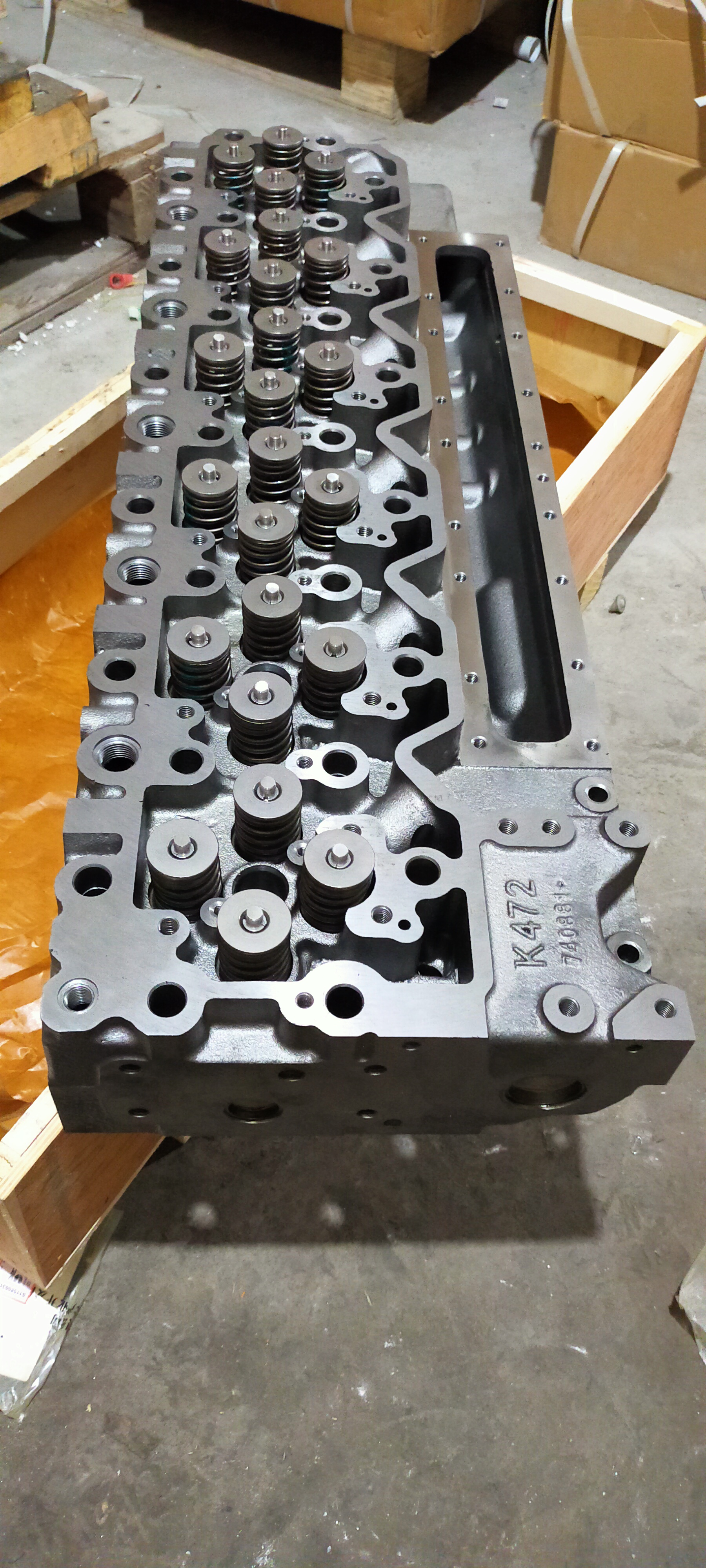 Professional Test 100% Construction Machine Cylinder Head Assembly Engine 4969620-00