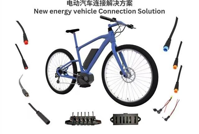 PVC Plastic E Bike Connector 3PIN Female IP67 For Balance Bikes