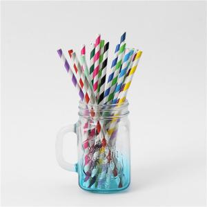 China Dia 5mm To 10mm Stripe Biodegradable Paper Straws wholesale