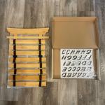 Pinewood Martial Arts Belt Display Rack Wall Mounted Bamboo Karate Belt Display