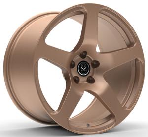 China Monoblock 1 Piece Wheels Forged Rims For Mustang GT 19inch Concave Dark Bronze wholesale