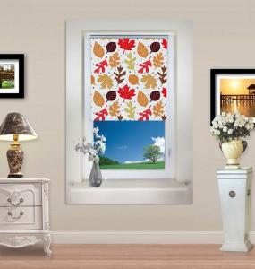 China Patterned Printed Blinds For Windows Waterproof noninvasive mounting wholesale