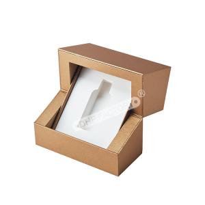 China Sturdy Gold Foil Logo Perfume Packaging Box Luxury Display Customizable wholesale