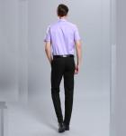 Men Business Dress Shirts Short Sleeve Stylish Anti - Pilling Turn Down Collar