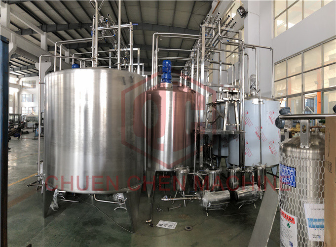 Fruit Pulp Processing Equipment Oil And Milk Bottle Filling Machine 10000LPH