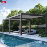 Outdoor Swimming Pool Waterproof Sunshade Customized Aluminum Alloy Pergola