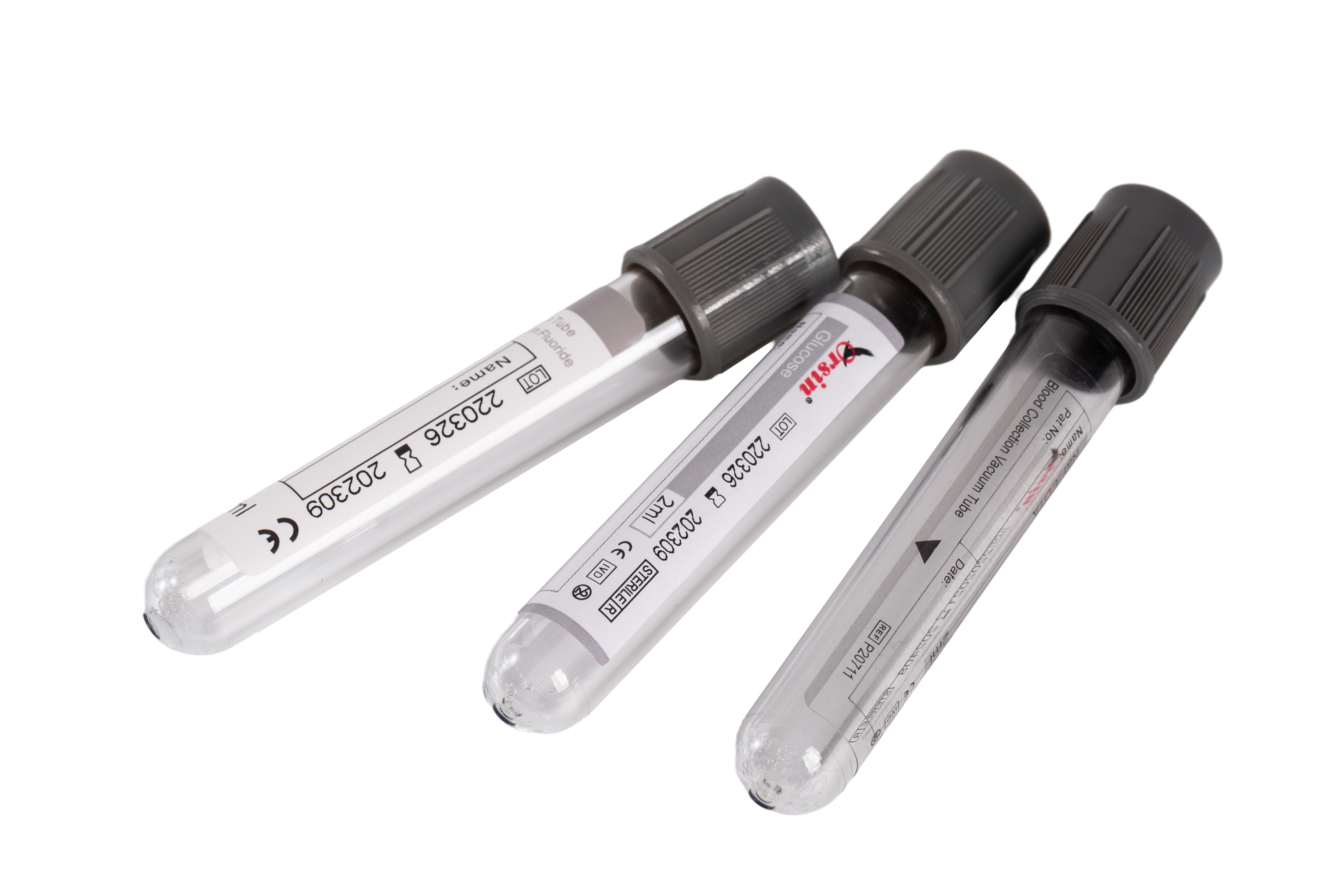 Sodium Fluorid  Glucose NaF Grey Glass PET  Plastic 1-10ml Plasma Anticoagulant