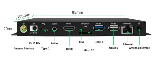 Advertising Android HD Media Player Box CMS Software For LCD Digital Signage