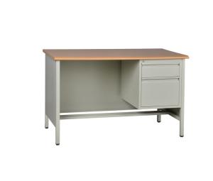China Multi Drawers 4 Legs MDF Wooden Top Steel Executive Desk wholesale