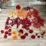 SX-F010 Wholesale high quality red Artificial flowers bouquet for wedding