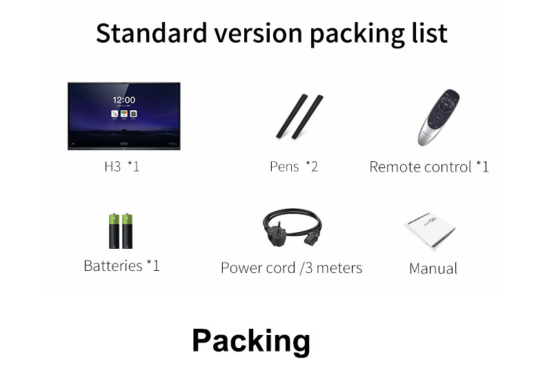 55, 65, 70, 75, 85 Inch Large LED Multi Touchscreen All In One Pc Monitor Smart Board With Free Pen