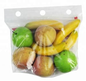 China Biodegradable Protection Fruit And Vegetable Packaging Clear Plastic Zipper Bag wholesale