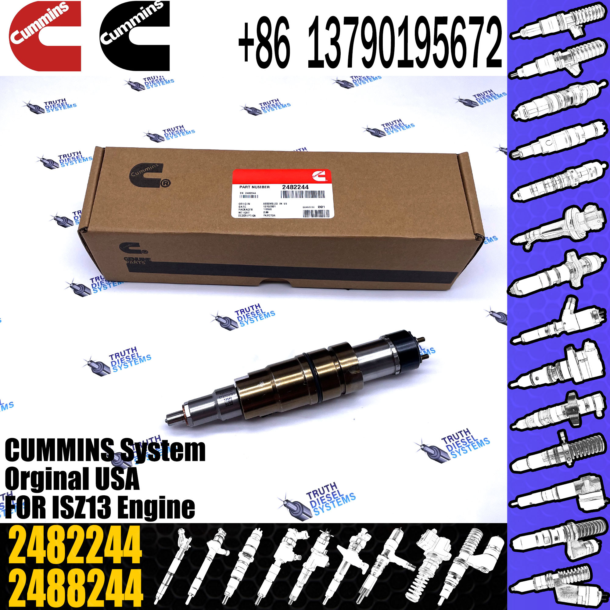Diesel Common Rail Fuel Injector Nozzle 2419679 2482244