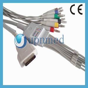 China GE Marqutte 10 lead ecg/ekg cable ,Banana,4.0mm wholesale