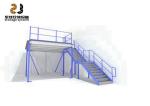 500kg-1500kg/sqm Metal Mezzanine Systems , Storage Mezzanine Floor Warehouse
