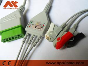 China 12 Pin Patient Monitor Cables 3 Lead Clip Cable Ecg Nihon Kohden wholesale