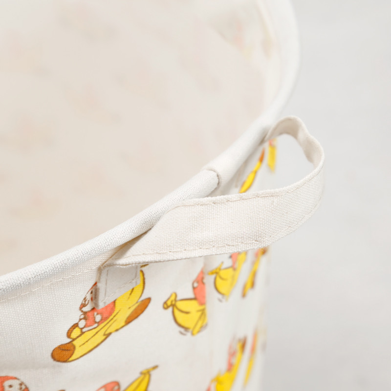 Foldable washing laundry basket clothes toy storage bag large box customizable colors monkey banana laundry facility