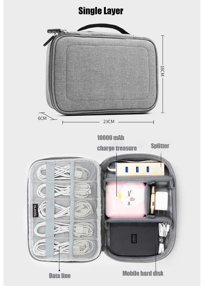 Newest Digital Device Organizer Travel Storage Bag For Phone Tablet Mobile Phone USB Cable Earphone