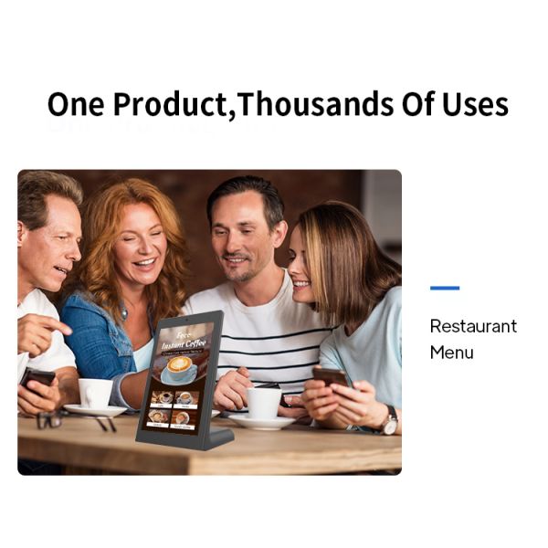 13.3inch RK3568 L shape desktop android tablet pc POE business kiosk restaurant othering