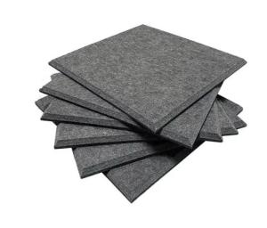 China Office Cinema Wall Soundproof Polyester Fiber Acoustic Panel Beveled Edge wholesale