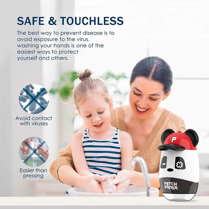 5CM Touchless Hand Soap Dispenser ABS 200ml White Sanitizer