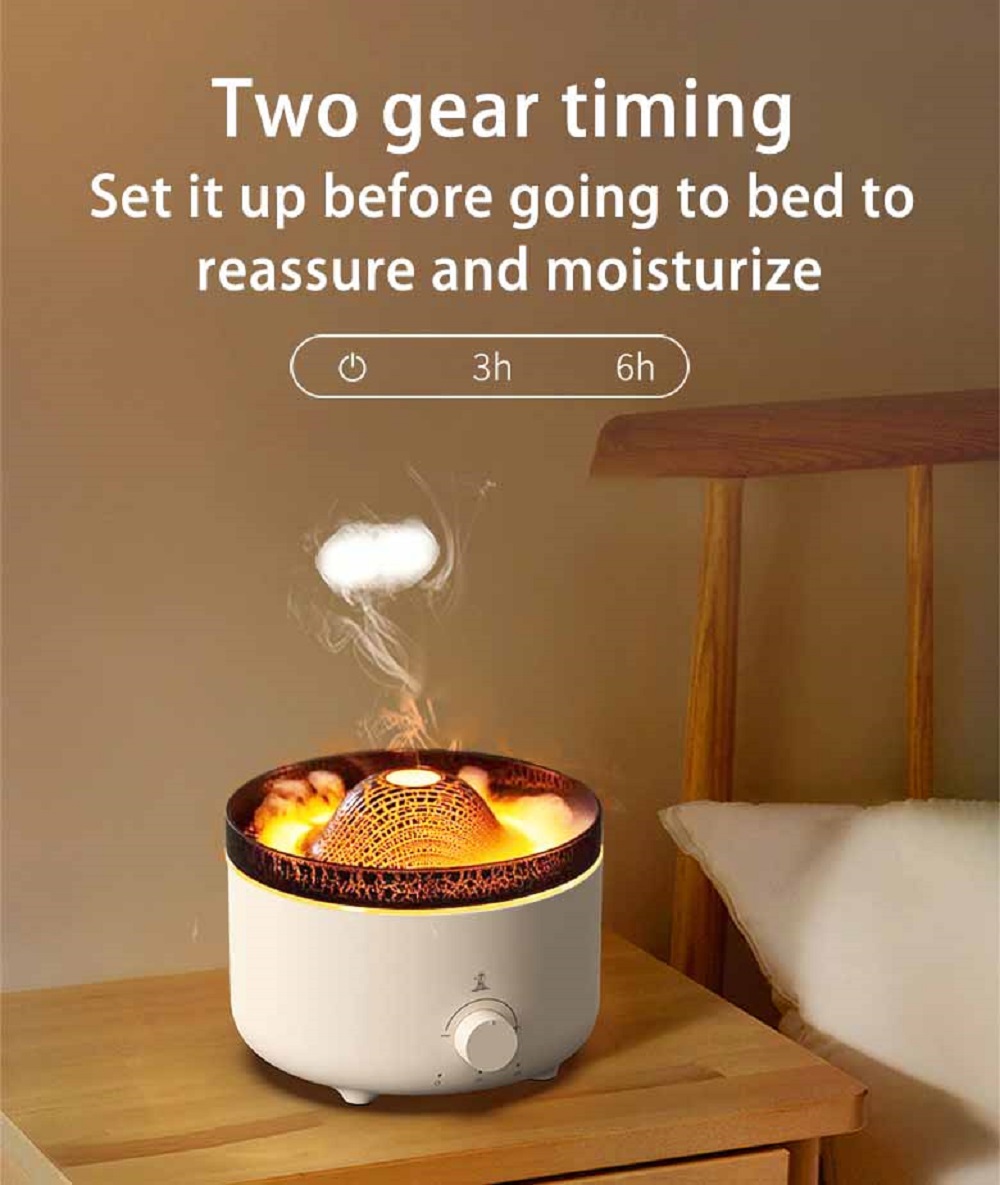 HOMEFISH 36db-45db Essential Oil Diffusers Flame Air Diffuser 560ml