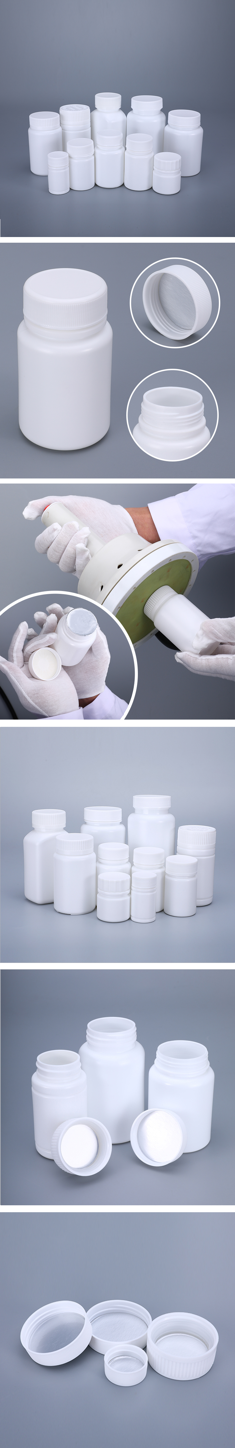 White UMETASS 112ML Small Empty Bottle For Storage Pill Tablets Capsule Medicine Container With Children's Lock Cap
