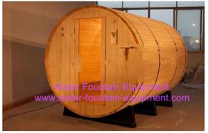 China Canopy Barrel Sauna Room Canadian Pine Wood Electric Sauna Heater wholesale