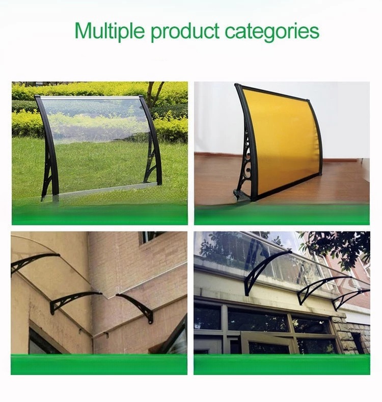 600mm Polycarbonate Awning Canopy Window With Plastic Bracket