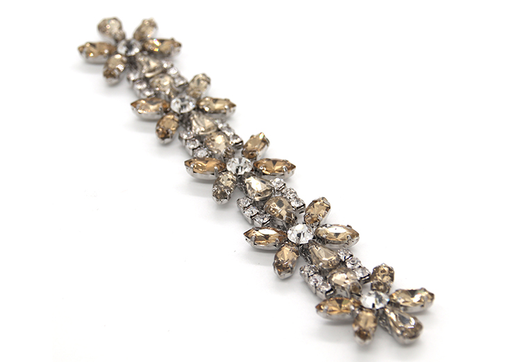 135mm*22mm Customized Women Shoe Tassel Chain Nickel / Black / Gold Color