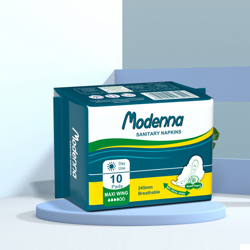 Organic Cotton Female Sanitary Napkin Ultra Thin Biodegradable Napkins For Periods
