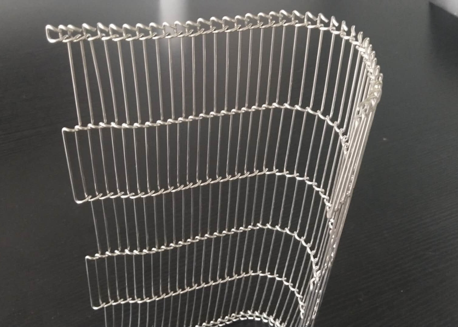 Metal Mesh Stainless Steel 316L 4mm Flat Flex Conveyor Belt
