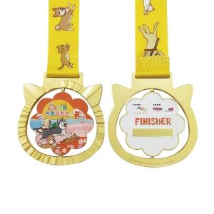 China Finishing Pet Sports Charity Running Medallions Rotatable Medal wholesale