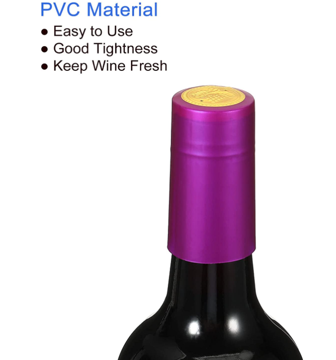 Healthy Lead Free Glass Heat Shrink Capsules Clear Top Caps For Wine Bottles