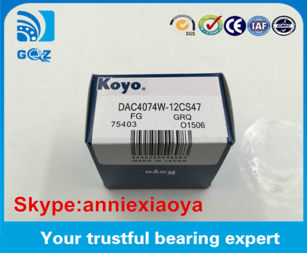 New packing Koyo Wheel Hub Bearing KOYO DAC4074W-12CS47 Auto wheel hub bearing