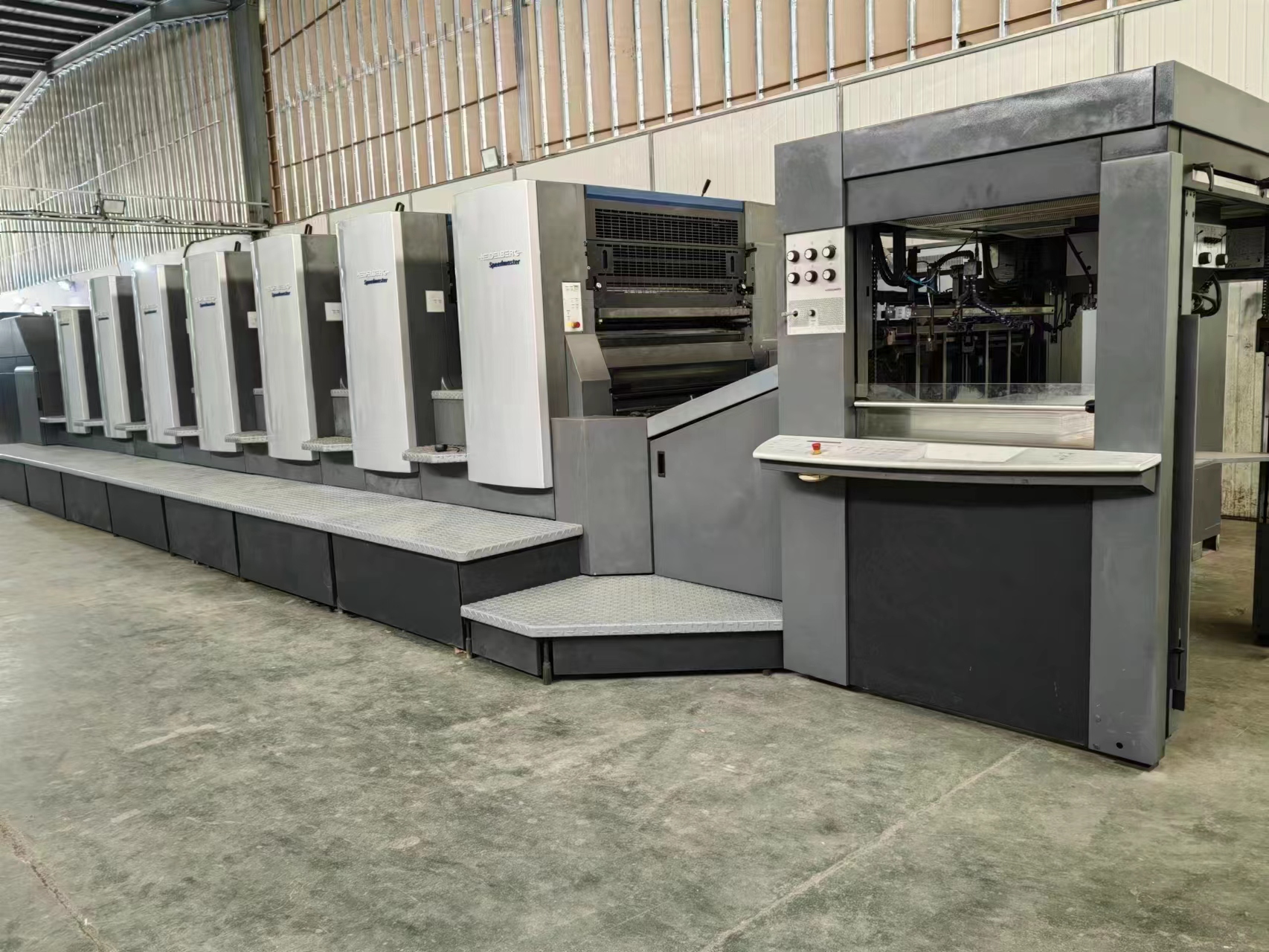 Automatic Grade SM52-6 Heidelberg Offset Printing Machine Second Hand 380V PLC For Machinery Repair Shops In Germany