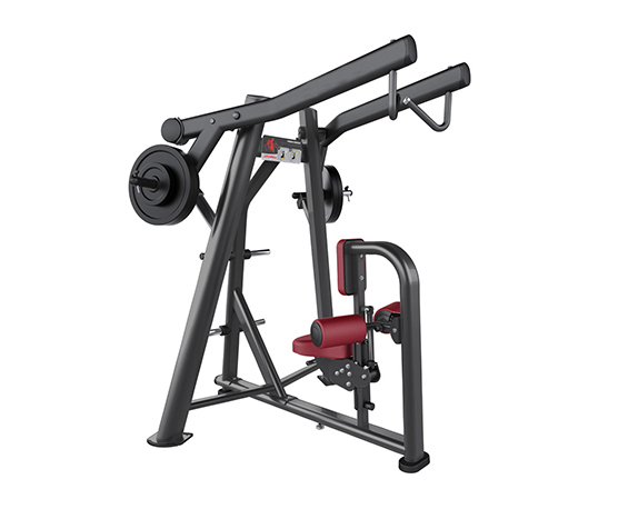 Unisex Commercial Gym Equipment Indoor Plate Loaded Machines High Row Lat Pulldown Machine with Steel Back Extension