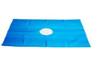 China Waterproof Reusable Cloth Surgical Drapes Anti Bacteria With Aperture Hole wholesale