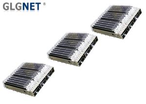China QSFP28 Cage 3 Ports QSFP28 Cage Assembly Mates With QSFP28 Connector Transceiver wholesale